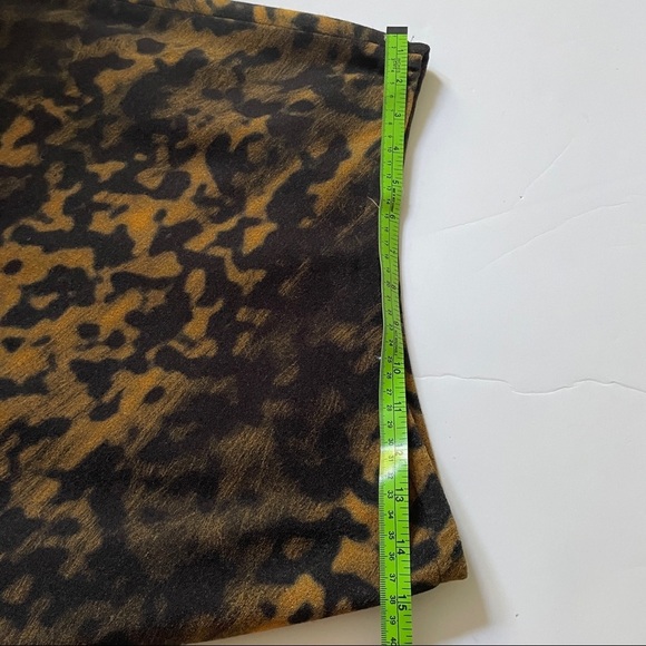 Lafayette 148 Black and Brown Animal Print Midi Dress - Picture 10 of 11